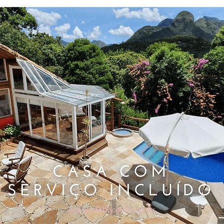 Casa Maria Comprida Araras, serviço incluído, 5 quartos, piscina e área gourmet Petrópolis Exterior foto