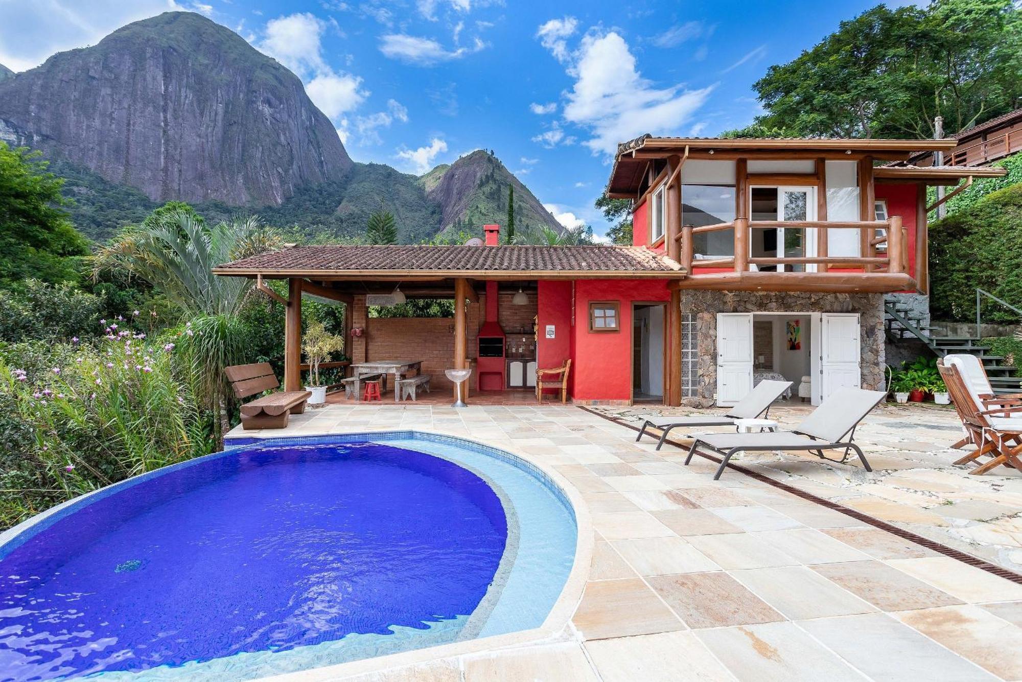 Casa Maria Comprida Araras, serviço incluído, 5 quartos, piscina e área gourmet Petrópolis Exterior foto